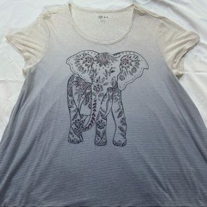Striped Elephant Top
